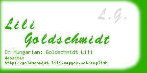 lili goldschmidt business card